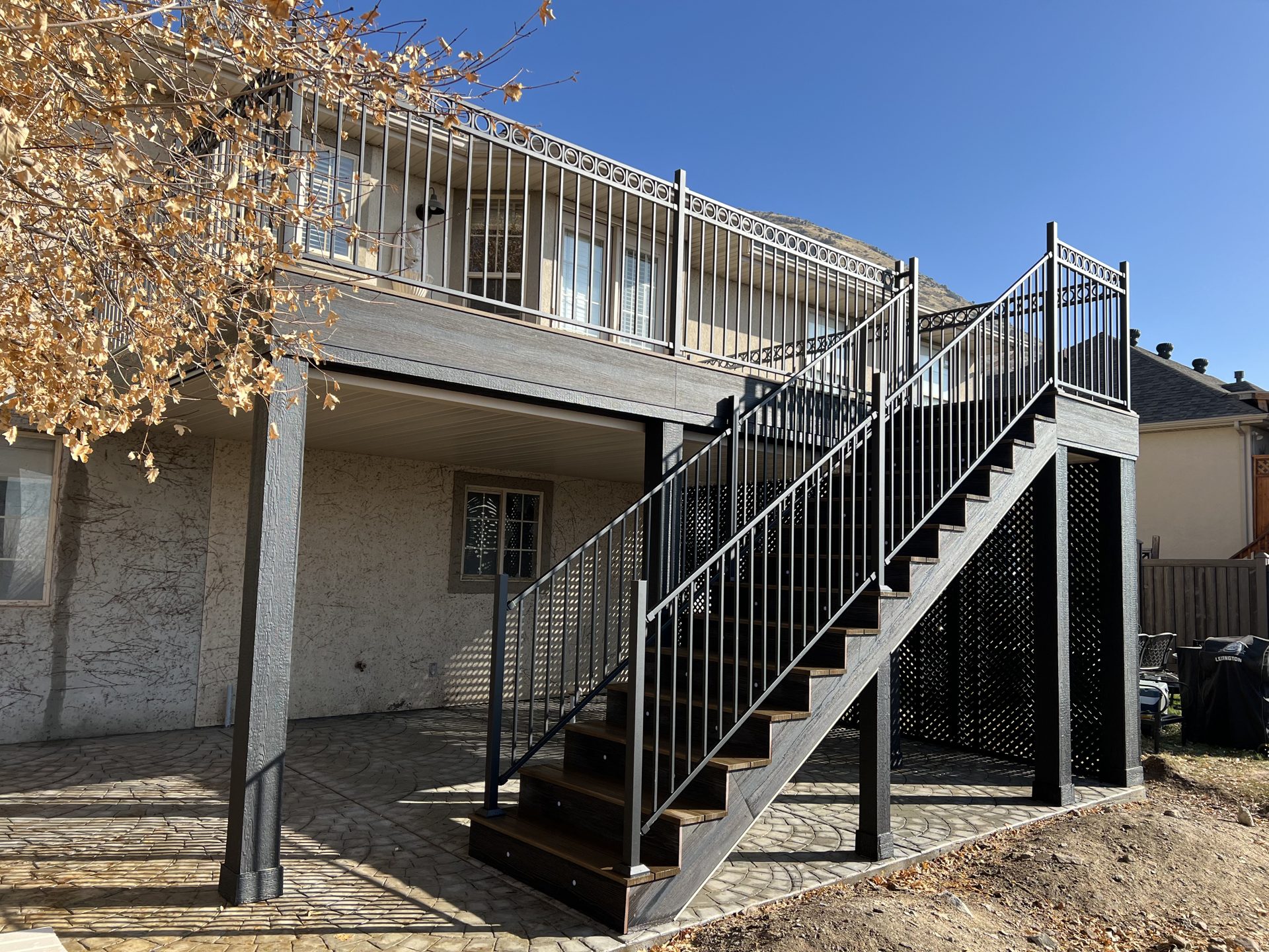 Custom deck built by Z-Bolt Decks in Utah County — project 10
